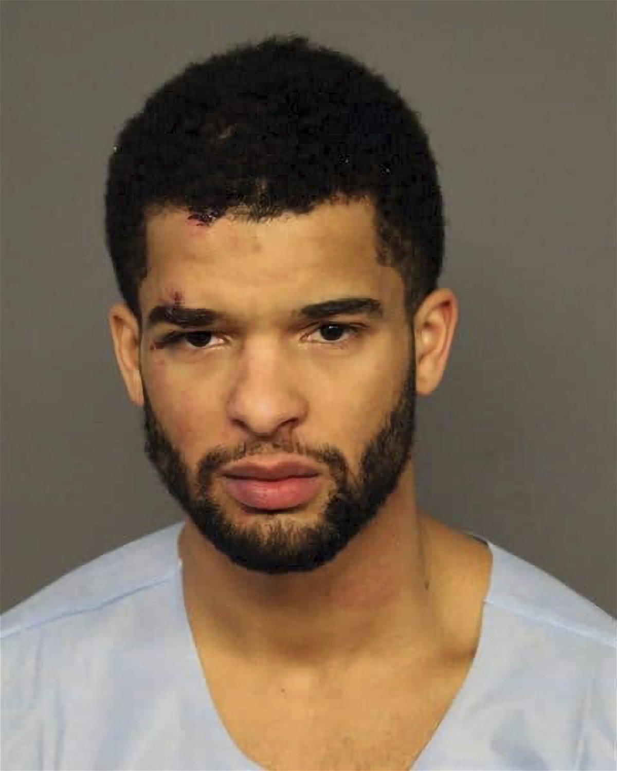 This undated photo provided by the Denver DA's Office shows Coban Porter, 21. University of Denver basketball player Coban Porter, the brother of Denver Nuggets star Michael Porter Jr., was charged Wednesday, Feb. 1, 2023, with felony counts of vehicular homicide and vehicular assault stemming from a suspected drunken-driving crash that killed a 42-year-old woman. 