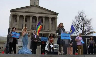 A large group of community members and advocacy groups held a “Have a Heart Rally” to protest against legislation impacting the LGBTQ+ community in Tennessee.