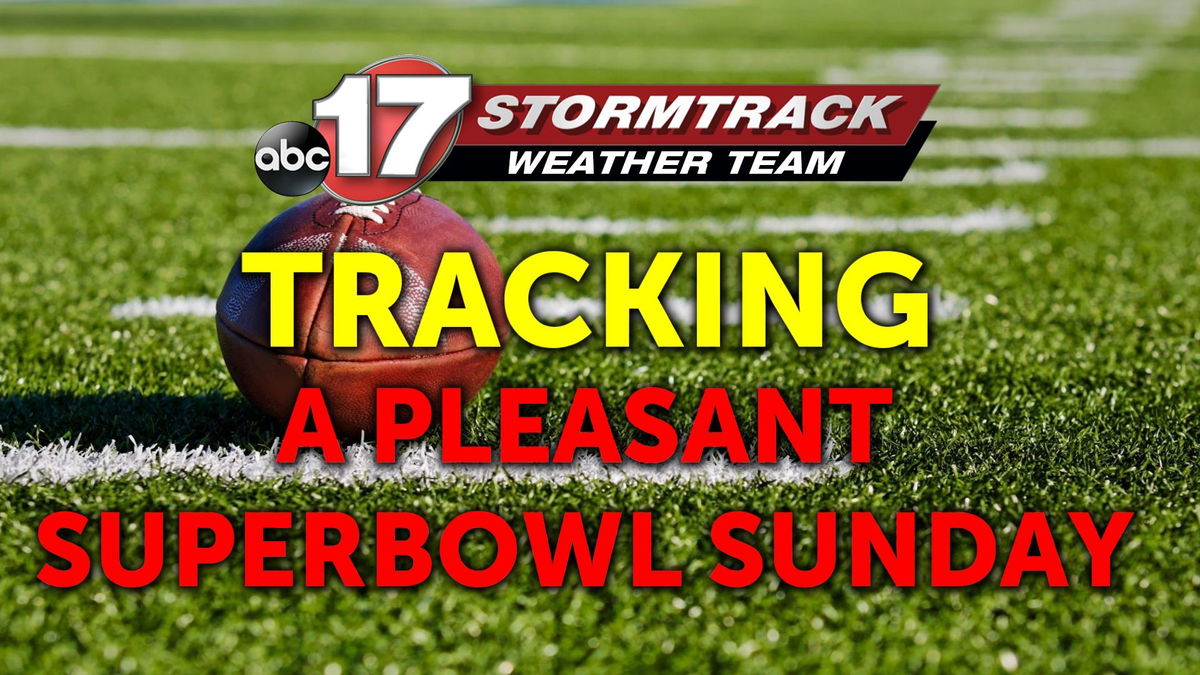 Tracking pleasant weather for Super Bowl Sunday, and chances for rain