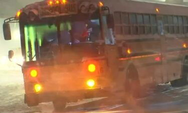 School buses loaded with kids were among the vehicles stranded on Portland metro area roads on Wednesday