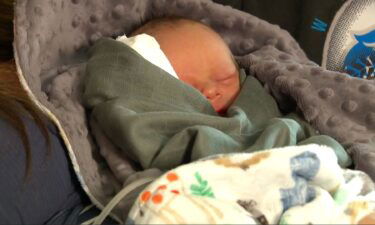Hudson Trautman was one of three babies born at the Owatonna Hospital during the blizzard.