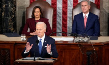 President Joe Biden delivers the State of the Union address to a joint session of Congress at the US Capitol on February 7 in Washington.