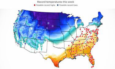 The Southeast could set more than 130 high temperature records Tuesday through Friday