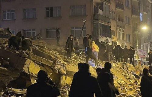 The town of Pazarcik suffered major damage in the deadly earthquake on Monday.