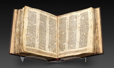 The ancient bible will be on show in London