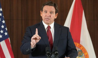 Florida Gov. Ron DeSantis gestures during a news conference in Miami on January 26.