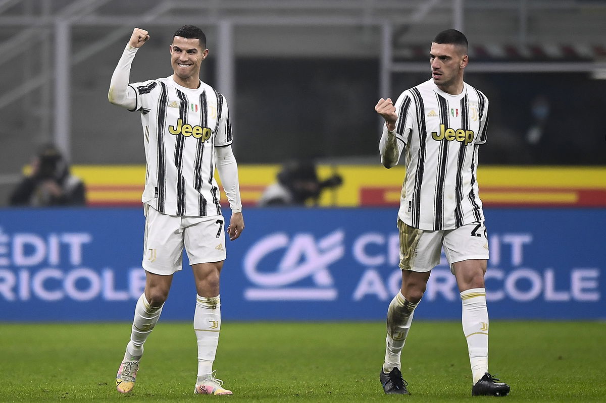 <i>Nicolò Campo/LightRocket/Getty Images</i><br/>Merih Demiral teamed up with former Juventus teammate Cristiano Ronaldo for the campaign.