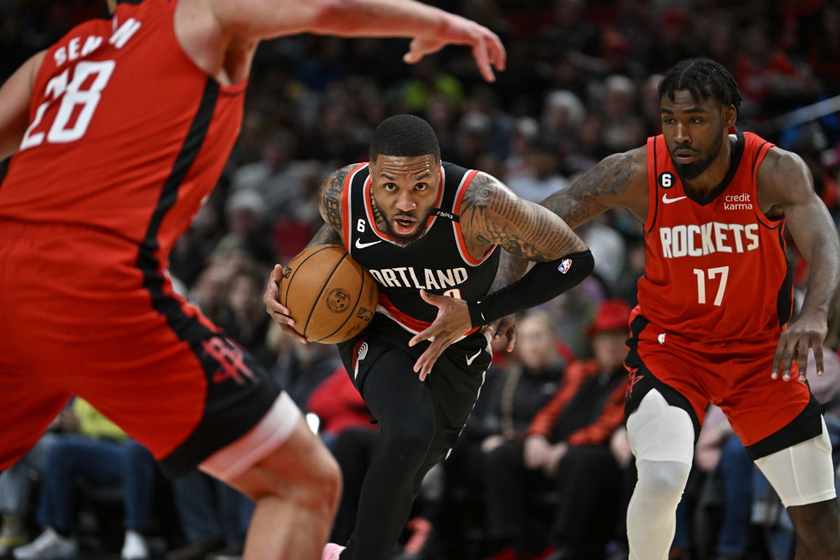 <i>Alika Jenner/Getty Images</i><br/>Damian Lillard scored an incredible 71 points for the Trail Blazers on Sunday night.