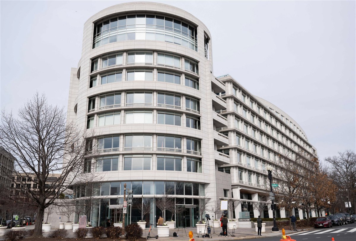 <i>Saul Loeb/AFP/Getty Images</i><br/>Biden's former executive assistant Kathy Chung has agreed to interview with the House panel as part of the classified documents investigation. Pictured is the office building housing the Penn Biden Center in Washington