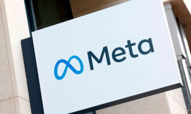 The logo of Meta Platforms' business group is seen in Brussels