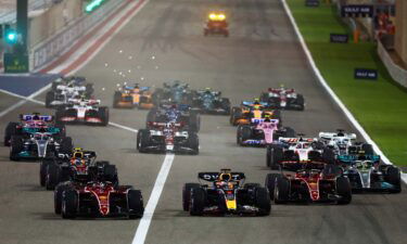 A human rights group raised concerns over what it claims is Formula One's ongoing role in "sportswashing" ahead of the Bahrain Grand Prix. In this image