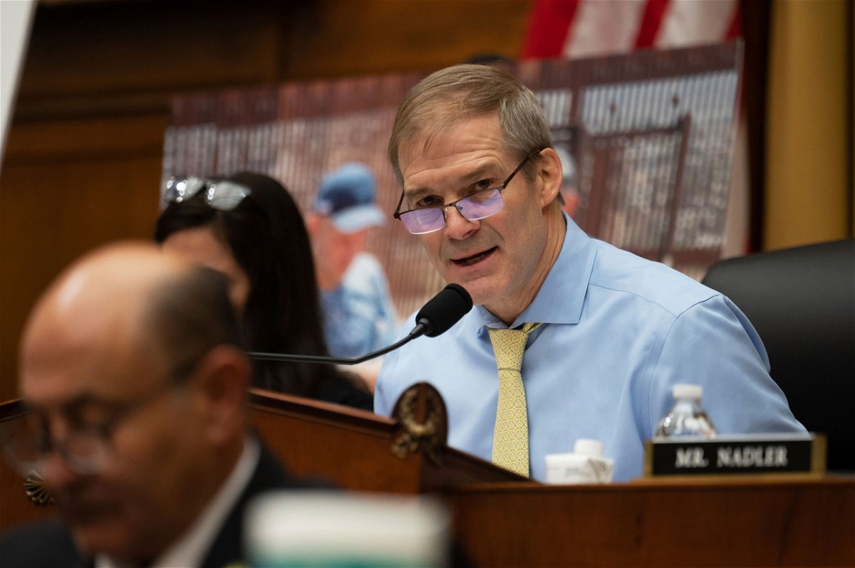 <i>Craig Hudson/Sipa USA/AP</i><br/>House Judiciary Committee Chairman Jim Jordan is seen here during a committee meeting on the state of the Southern US Border in the Rayburn House Office Building on Capitol Hill on February 1.