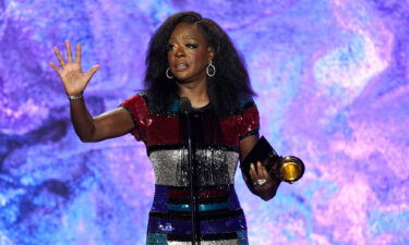 Viola Davis accepts the award for best audio book