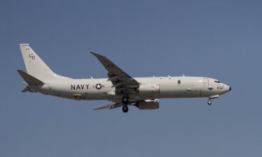 A US Navy P-8A Poseidon flew over the waterway that separates China and Taiwan on Monday