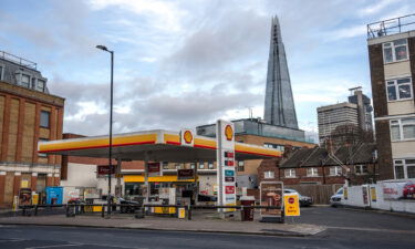 A Shell gas station is pictured on February 2