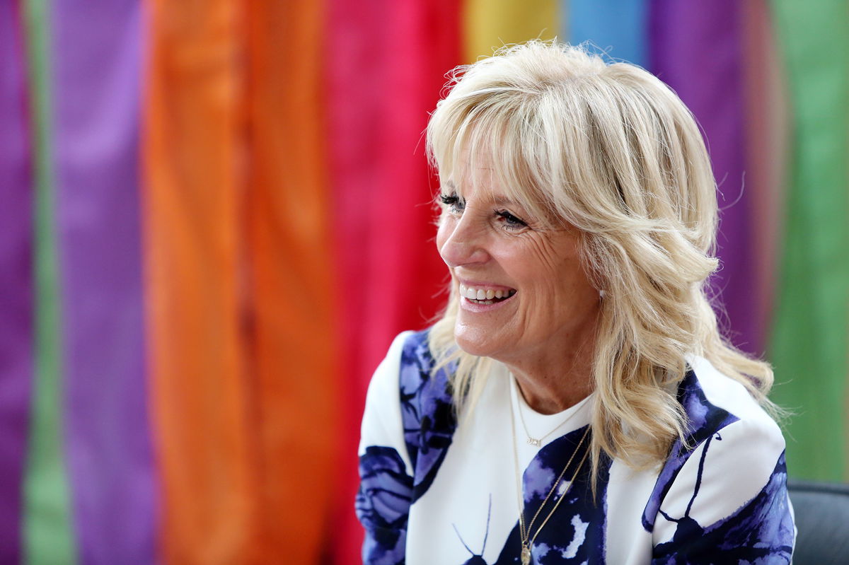 <i>Agencia Press South/Getty Images</i><br/>First lady Jill Biden