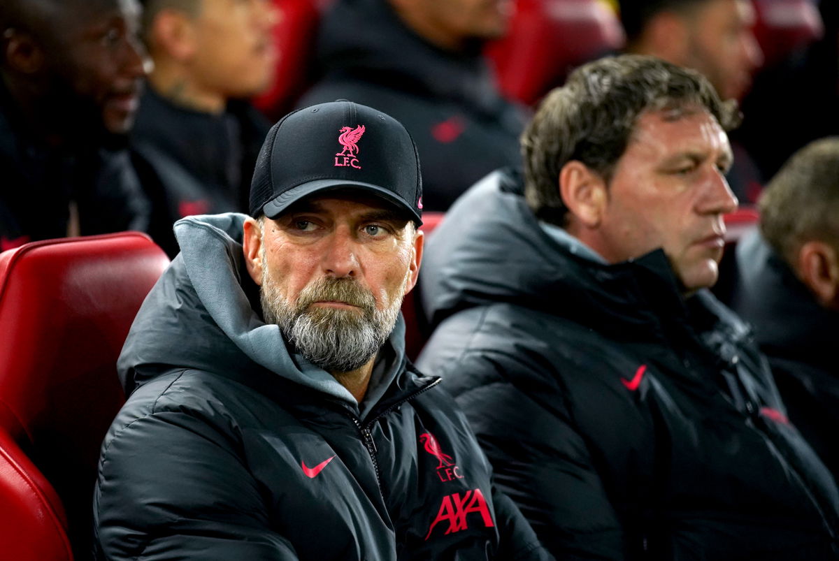 <i>Peter Byrne/PA Images/Getty Images</i><br/>Jurgen Klopp was helpless to stop another rout.