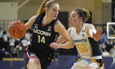 Chloe Marotta (right) scored 19 points for the Golden Eagles