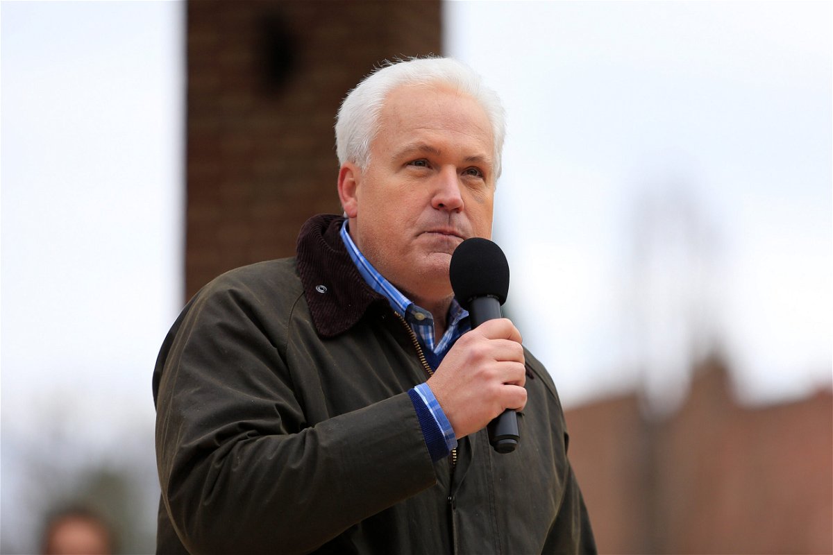 <i>David J. Griffin/Icon Sportswire/Getty Images</i><br/>Matt Schlapp speaks to the crowd at an event in Sugar Hill