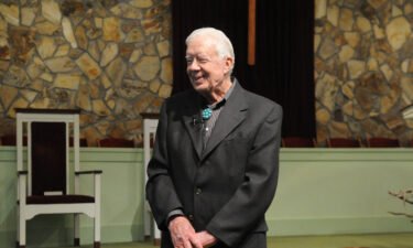 Former President Jimmy Carter teaches Sunday school at Maranatha Baptist Church in 2014. The church where Jimmy Carter taught Sunday school for decades marked his poignant absence this weekend as the former president receives end-of-life care.