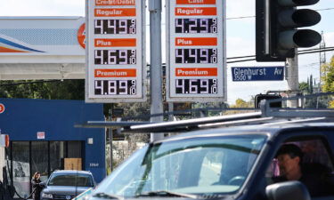 Inflation was still hot in January. Gas prices are displayed at a 76 gas station on February 13