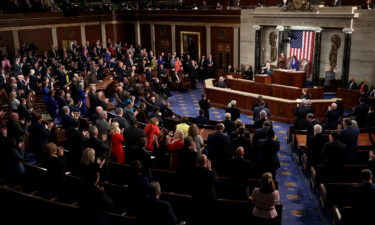 President Biden gives his State of the Union address during a joint session of Congress at the U.S. Capitol on March 01