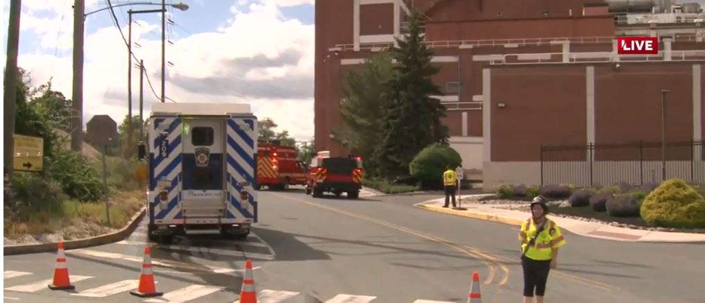 <i>WGAL</i><br/>Mars Wrigley is fined after two workers fell into a tank of chocolate at its Pennsylvania factory last June. This image shows first responders at the Mars Wrigley plant in Elizabethtown in June after the incident.