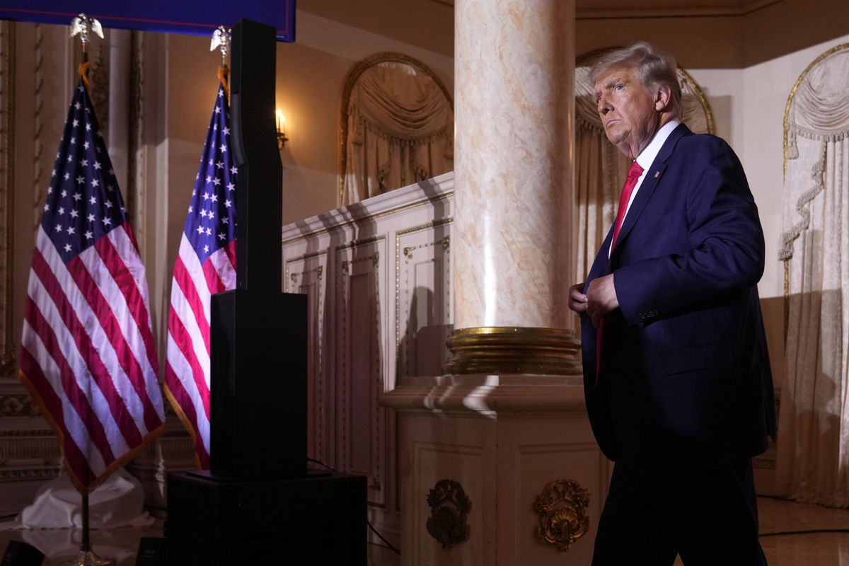 FILE - Former President Donald Trump walks from the stage after announcing a third run for president at Mar-a-Lago in Palm Beach, Fla., Nov. 15, 2022. 