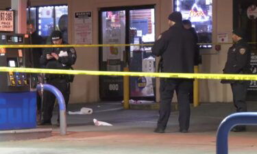 Police are searching for the gunman who opened fire at a Bronx gas station and shot a man in the face.