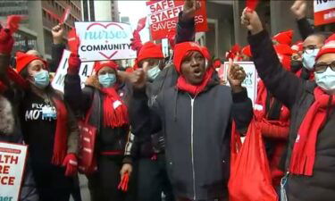 The New York State Nurses Association is holding a "Day of Action" amid contract negotiations for its members at city-run hospitals.