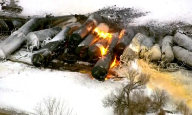 The derailment happened nearly two months after another train carrying hazardous chemicals derailed in East Palestine
