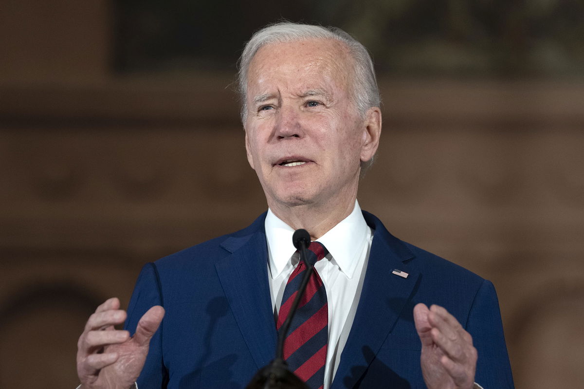 <i>Chris Kleponis/CNP/Bloomberg/Getty Images</i><br/>President Joe Biden will meet with the families and victims of the Monterey Park mass shooting while he's in California on March 14