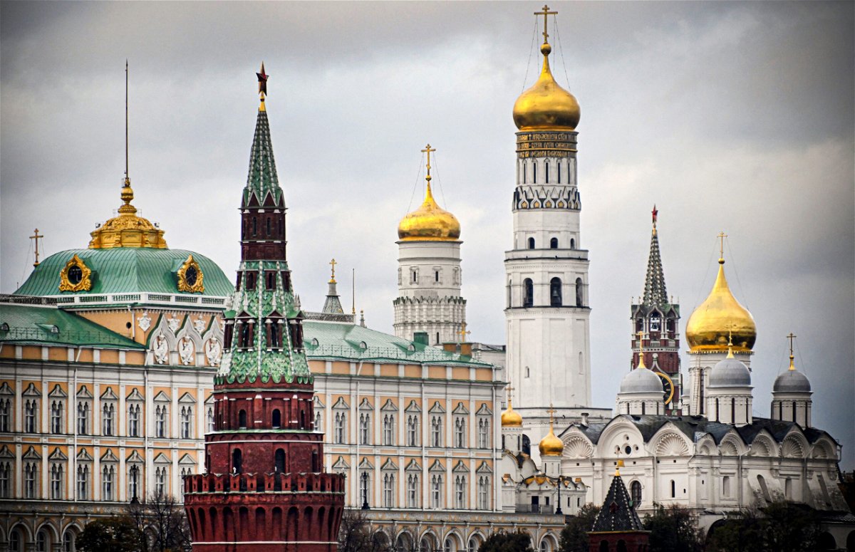 <i>Alexander Nemenov/AFP/Getty Images</i><br/>Moscow accuses Ukraine of multiple attempted drone strikes deep inside the Russian territory. Pictured is the Kremlin building in Moscow in 2022.