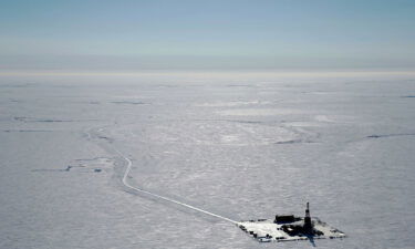 An exploratory drilling camp at the proposed site of the Willow Project on Alaska's North Slope.