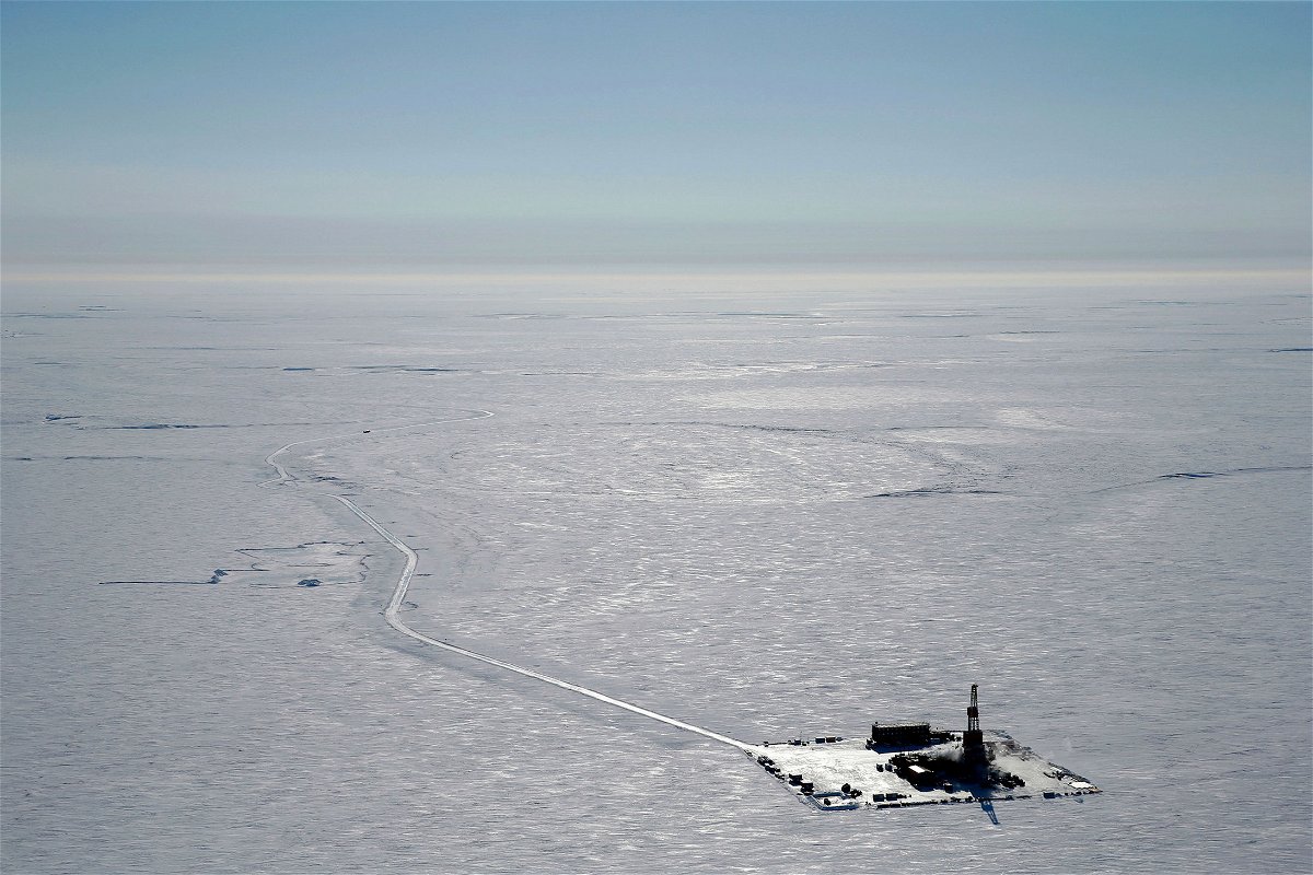 <i>ConocoPhillips/AP</i><br/>An exploratory drilling camp at the proposed site of the Willow Project on Alaska's North Slope.