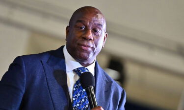 Magic Johnson pictured on March 17