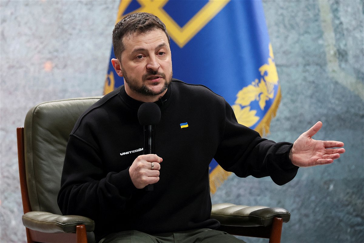 <i>Gleb Garanich/Reuters</i><br/>Ukraine's President Volodymyr Zelensky