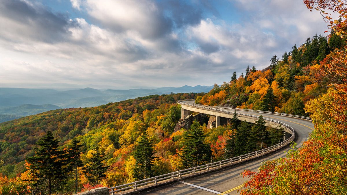 <i>Craig Zerbe/Adobe Stock</i><br/>The Linn Cove Viaduct snakes around Grandfather Mountain along the Blue Ridge Parkway in western North Carolina. The Blue Ridge Parkway was the most visited National Park Service site in 2022.