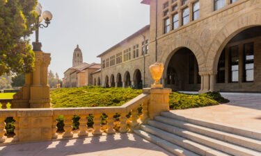 Part of the campus of Stanford University is pictured in October 2021.