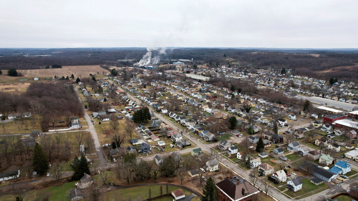 <i>Alan Freed/Reuters</i><br/>An aerial view from February 6 shows a plume of smoke