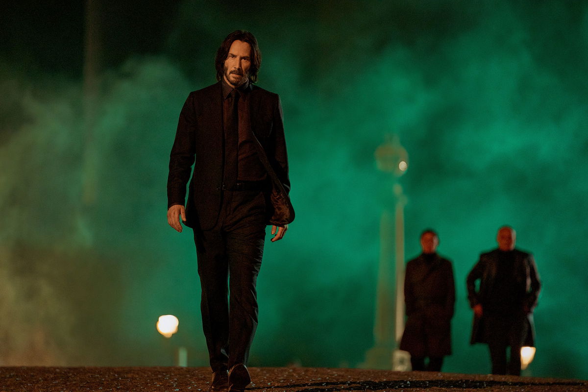 <i>Murray Close/Lionsgate/AP</i><br/>Keanu Reeves as John Wick in a scene from 