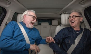 (From left) Brian Cox and Alan Cumming are pictured here in 'Carpool Karaoke: The Series.'