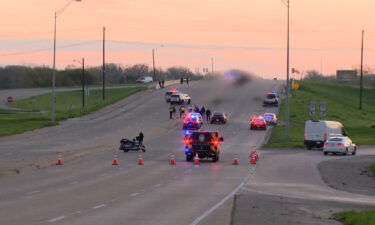 Emergency personnel work the scene of a crash on March 14 in Dallas