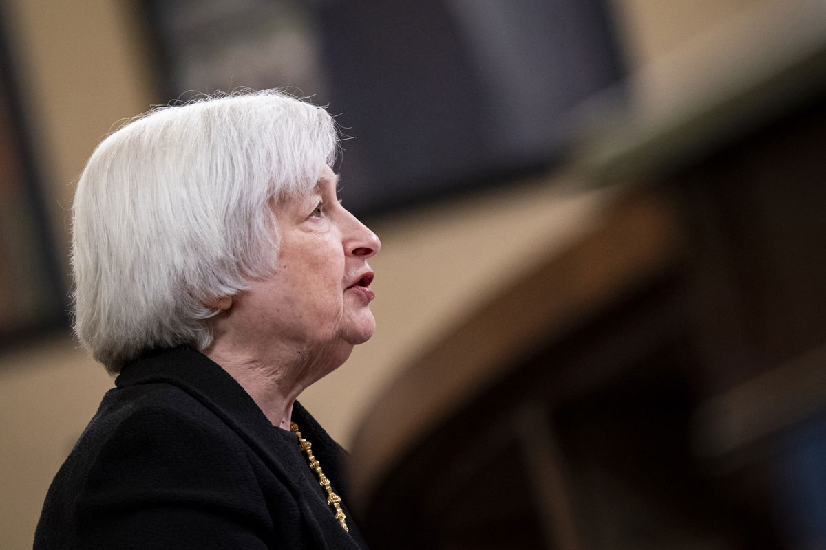 <i>Al Drago/Bloomberg/Getty Images</i><br/>Treasury Secretary Janet Yellen on Sunday ruled out a federal bailout for Silicon Valley Bank following its spectacular collapse last week.