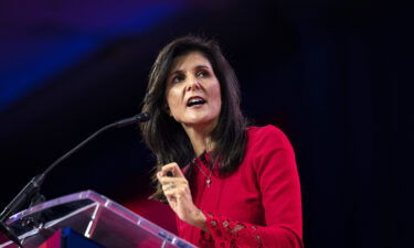 Nikki Haley speaks during the Conservative Political Action Conference outside Washington