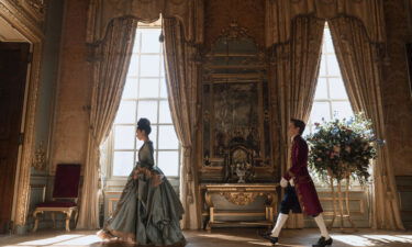 (From left) India Amarteifio and Sam Clemmett are pictured here in 'Queen Charlotte: A Bridgerton Story.'