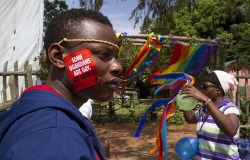 Ugandan lawmakers pass a hardline anti-LGBT bill. In this image