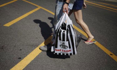 Foot Locker is planning to shut 400 stores by 2026 as it strives to become more relevant to younger shoppers and pictured