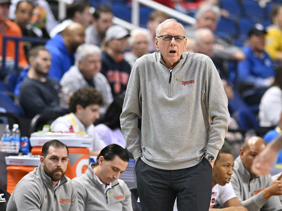 <i>Grant Halverson/Getty Images</i><br/>Hall of Fame men's college basketball coach Jim Boeheim has retired after spending the last 47 years coaching Syracuse University