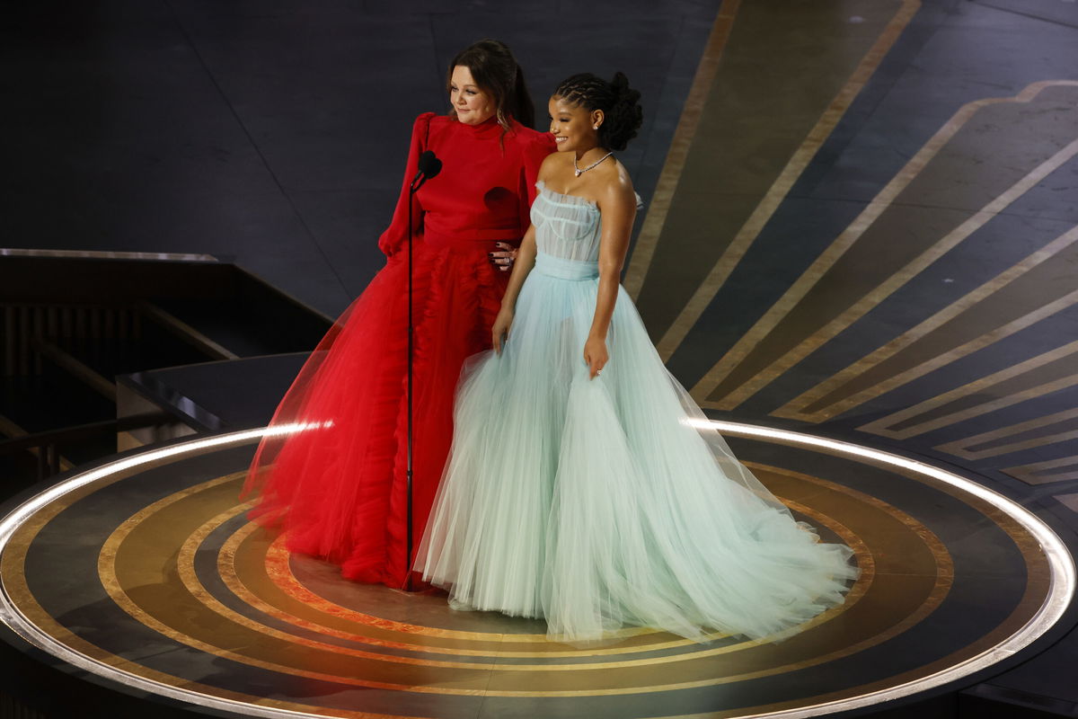 <i>ABC/Disney General Entertainment Con/Getty Images</i><br/>(From left) Melissa McCarthy and Halle Bailey